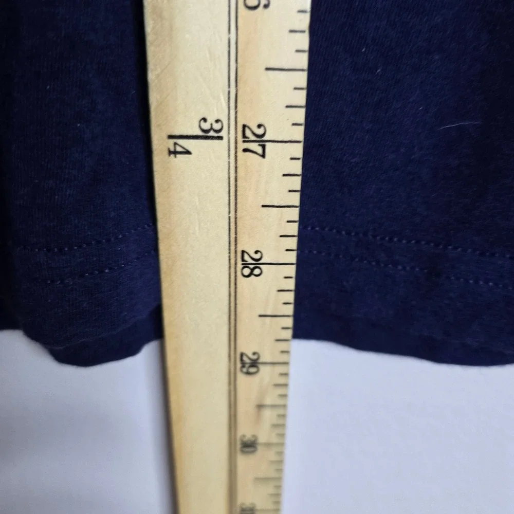 Polo Ralph Lauren Mens Long‎ Sleeve T Shirt Navy Blue Graphic Logo Size L G